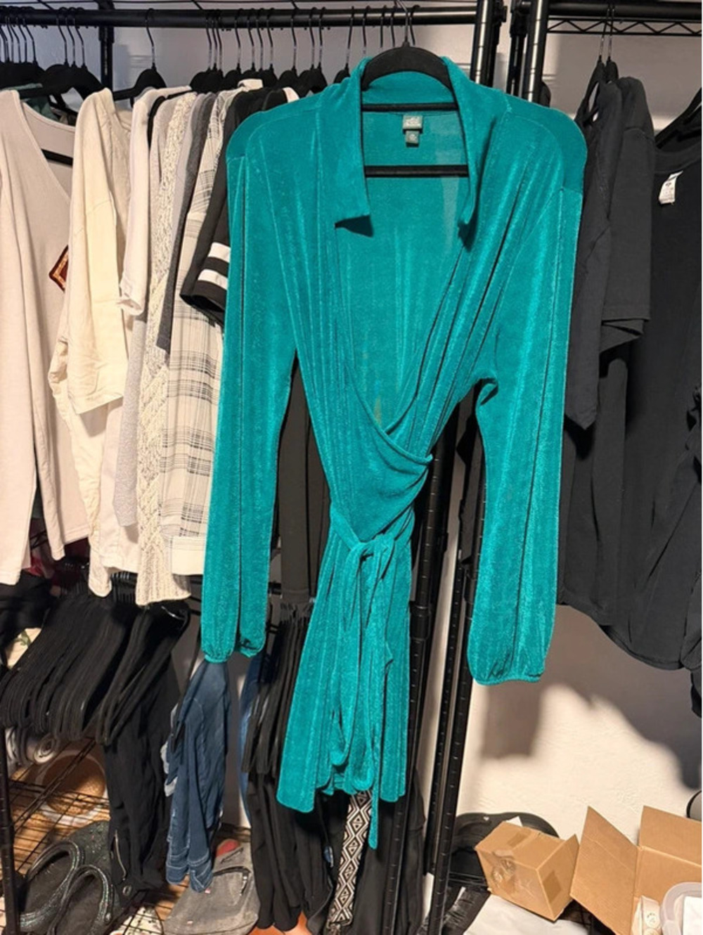 Wild Fable Teal Wrap Dress (Size XXL)